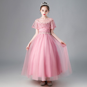 Date Filles Formelle Brodé Sequin Moelleux Robe D'été De Bal De Mariage Première Communion Autres Occasions Âge Enfants - Product Image 3