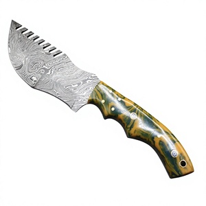 Couteau Tracker en acier Damas pour le camping et la survie - Prix compétitifs pour les détaillants - Product Image 1