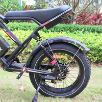 Vélo de montagne électrique S8 à pneus larges de 20 pouces, moteur de moyeu arrière 1000W/1500W/250W, 50 km/h, en promotion aux États-Unis et en Europe