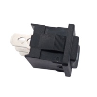 Interrupteur à bascule en forme de bateau certifié ENEC, 3 broches SPDT, marche-arrêt-marche, 10A 250V, noir, à réinitialisation automatique, équipement électrique