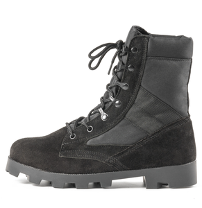 TSB910 Durable Long Black Suede <b>Boots</b> with Panama Outsole - Product Image 1
