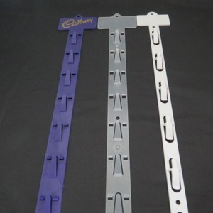 Linh Hoạt Treo Tường Trang Trí Treo Hiển Thị Hoặc Kệ Kim Loại Strip Với 12 Clips <span class=keywords><strong>Hook</strong></span> - Product Image 1