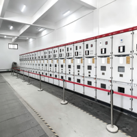 Appareillage de commutation métallique encastré KYN28 pour intérieur, haute sécurité IP4X, économie d'énergie, 12 kV, pour salles de distribution d'énergie industrielle