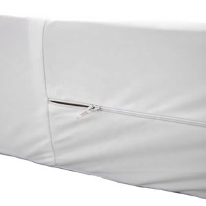 ที่นอนซิปหน้ากันน้ำสำหรับบ้านในโรงแรมสีขาว - Product Image 1