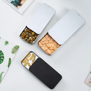 Thiết kế <span class=keywords><strong>tin</strong></span> trường hợp lưu trữ bao bì bán buôn vuông kim loại Quà Tặng tùy chỉnh kẹo mỹ phẩm hộp thiếc trượt <span class=keywords><strong>tin</strong></span> cho bạc hà - Product Image 3