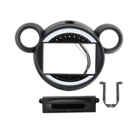 Cadre de Fascias d'autoradio Meihua pour Bmw Mini Cooper R56 R60 R51 2007-2014 Adaptateur de faisceau de câblage de panneau stéréo 9 pouces Canbus