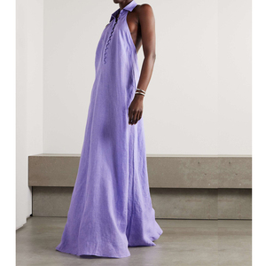 Abito Lungo Estivo da Donna Elegante e Modesto in Cotone Bianco con Ricami Floreali, Stile Boutique di Design Personalizzato, con Spalle Scoperte e Dettagli in Pizzo - Product Image 1