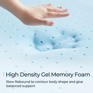 Matelas de lit orthopédique double compressé pour <span class=keywords><strong>futon</strong></span> au sol bon marché Surmatelas hybride en mousse à mémoire de forme en gel pliable imperméable - Product Image 3