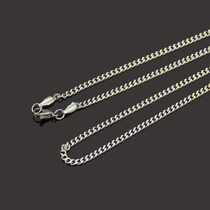 Hip Hop Men's Stainless Steel Fine Vacuum Plated Cuban Chain Necklace Neck Chain Collarbone Chain Tanjing - Product Image 4