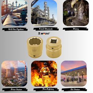 वेडो ukas बाम एटेक्स प्रमाण पत्र गैर-स्पार्किंग एल्यूमीनियम कांस्य बेरिलियम कॉपर 1/<span class=keywords><strong>2</strong></span> "ड्राइव सॉकेट - Product Image 5