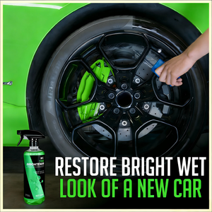 Neumático de coche brillante de 500ML, brillo negro, brillo de neumáticos y protectores, limpiador de brillo automático de larga duración, pulverizador de brillo de neumáticos húmedos - Product Image 4
