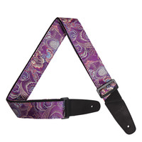 Melede Vintage Classic Fabric Acoustic Guitar Strap High Quality Fashion Pick Electric Guitars Bass Custom Logo Black 2x52