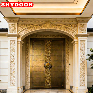 <span class=keywords><strong>Puerta</strong></span> <span class=keywords><strong>de</strong></span> Seguridad <span class=keywords><strong>de</strong></span> Aluminio Tallada, Doble Corte Láser, Aleación <span class=keywords><strong>de</strong></span> Ferretería, <span class=keywords><strong>Puerta</strong></span> <span class=keywords><strong>de</strong></span> Entrada <span class=keywords><strong>de</strong></span> Lujo para Villa, Estilo Herencia - Product Image 1