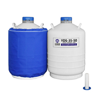 Réservoir d'azote liquide en alliage d'aluminium YDS-35-50 35L économique pour utilisation en biobanque