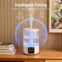 Humidificateur d'air ultrasonique intelligent 5.0L avec écran tactile LED, diffuseur d'huiles essentielles à faible bruit pour la maison