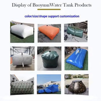 Réservoir d'eau souple en PVC écologique pour la lutte contre les inondations, portable, pliable, cylindrique, capacité de 250L à 10000L, sac de type poche à eau