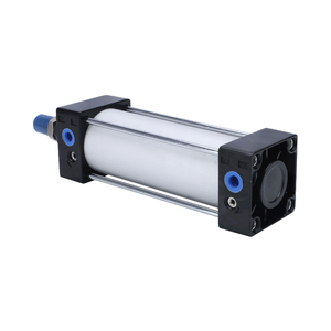 Cylindre standard à course longue série SC, corps en aluminium, tige de piston pneumatique SC32*350 avec composant de roulement à billes à grande poussée - Product Image 1