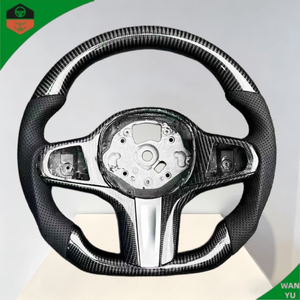 Volante Personalizado de Fibra de Carbono Real para <span class=keywords><strong>BMW</strong></span> E63 E60 M5 E61 E64 525i 530 630 <span class=keywords><strong>650</strong></span> Serie 5 Serie 6 - Product Image 4