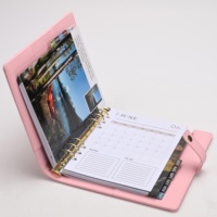 2026 Factory Supply Langlebige Leder abdeckung Kalender Ring binder Nachfüllbarer monatlicher Teiler Planer Schul gebrauch Büro Großhandel