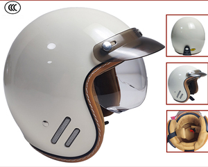 Casco de Motocross Abierto 3/<span class=keywords><strong>4</strong></span> Retro, Homologado por <span class=keywords><strong>DOT</strong></span> y ECE, ABS, Nuevo, Certificado 3C, para Todas las Estaciones, Seguro para Conducir Motos y Scooters - Product Image 4