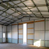 Bâtiment préfabriqué en acier résistant au vent et à la neige, garage extérieur pour véhicules