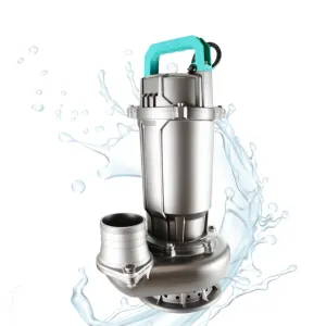 QDX pompa air kotor baja tahan karat pompa air vertikal celup untuk penjualan