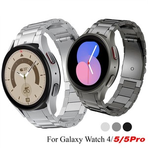 Bracelet de luxe en acier inoxydable pour Samsung <span class=keywords><strong>Galaxy</strong></span> Watch trois bracelet en métal à perles respirantes - Product Image 2