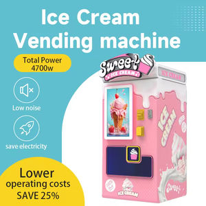 Distributeur automatique de crème glacée molle en libre-service, entièrement automatique, écran tactile 32 pouces, plus de 59 saveurs, capacité 300-600 - Product Image 5