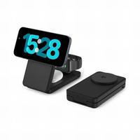 Station de recharge sans fil universelle multi-appareils avec impression UV, support de charge rapide sans fil, fonction de banque d'alimentation, matériau PVC