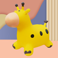 Trémie de licorne rebondissante pour tout-petits-Cheval de saut gonflable rebondissant