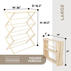 Prezzo di fabbrica in legno pieghevole in piedi appendiabiti <span class=keywords><strong>Airer</strong></span> casa indumento appendiabiti per il cappotto e panno di asciugatura in piccoli spazi - Product Image 2