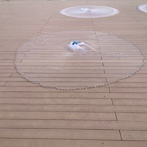 Red de fundición manual de estilo americano de 10mm que <span class=keywords><strong>se</strong></span> <span class=keywords><strong>utiliza</strong></span> <span class=keywords><strong>para</strong></span> pescar <span class=keywords><strong>peces</strong></span>, camarones y cangrejos en los bancos de ríos y lagos - Product Image 3