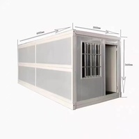 Offre Spéciale 20 pieds 40 pieds pliant préfabriqué Mobile petite maison en acier léger préfabriqué pliable conteneur maison