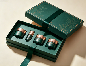 Complete Professional Custom High-End Recycled Materials Rigid Cardboard Cosmetic Gift Box UV Coating Embossing Reusable <b>Sponge</b> - Product Image 6