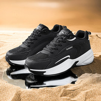 Chaussures décontractées de style marche pour hommes grandes tailles, baskets en tissu respirant avec amorti EVA pour le quotidien