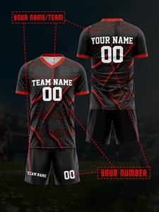 <span class=keywords><strong>Divisa</strong></span> da Calcio Personalizzata, Kit Completo per Squadre, Uniforme da Allenamento Retrò - Product Image 6