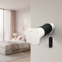 Ventilateur d'air frais mural silencieux DDECETOMair, ventilateur à flux unique, unité de circulation d'air 50CMH pour chambre à coucher, salon
