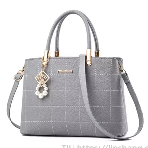 Wholesale Fashion Designer Pu Leather Ladies Hand Bag Crossbody Women <b>Purses</b> and Handbags With Pearls Pendent - Product Image 5