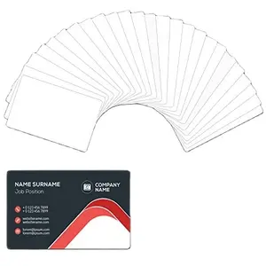 Popular Sublimation Blank Business Card Made Of Aluminium Metal for DIY Heat Transfer