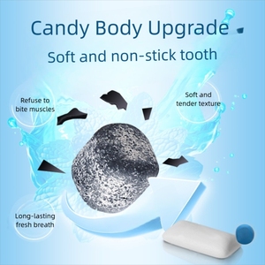 I'mint dừa Carbon nhai kẹo cao su 30g hơi thở tươi lâu Dâu Tây Việt Quất chanh bạc hà hương vị Suger kẹo cao su miễn phí - Product Image 5