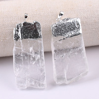 Pendentif en sélénite sterling HY Quantum Design Gemstone