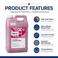 Tinta de Alta Resistencia a la Intemperie de 2 Años para Cabezales de Impresión Konica 512i 1024i, Tinta para Impresión Digital en Exteriores, para Pancartas de PVC Flexibles
