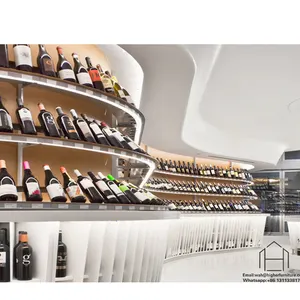 עץ יין חנות תצוגת ריהוט משקאות תצוגת showcase אספקת משקאות חנות Showcase