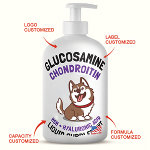 Glucosamine liquide pour chiens, saveur bacon, chondroïtine, MSM, acide hyaluronique, complément K9, formule pour les articulations, mobilité avancée des articulations - Product Image 2