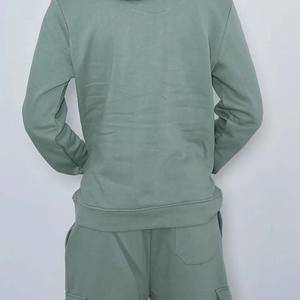 Wholesale Made <b>Men</b> Hoodie & <b>Short</b> Set Fashionable Sportswear Long Sleeve Hoodie & <b>Shorts</b> Sets - Product Image 2
