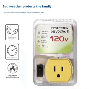 Protector de voltaje <span class=keywords><strong>americano</strong></span> de 120V de alta calidad, Protector contra sobretensiones de CA monofásico para refrigerador 20A 50/60Hz - Product Image 3
