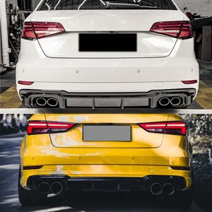 Difusor de Parachoques Trasero de Alta Calidad para Auto, Estilo ABT, Protector de Parachoques Trasero, Alerones Laterales para Audi A3 S3 2017-2020 - Product Image 2