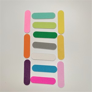 Mini lima de uñas de madera desechable, 5CM, impreso colorido, OEM, regalo promocional - Product Image 3