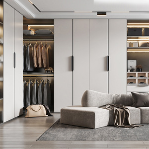 Armario de Madera Moderno con Cerradura, Vestidor Personalizado, Organizador de Dormitorio de Lujo para Uso en Hoteles, Hogares y Hospitales - Product Image 2
