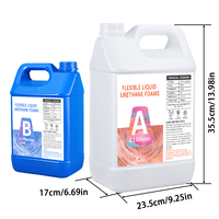 Mousses d'uréthane liquides flexibles à double composant 2A1B, bonne résilience, pour la construction, insonorisation/antichoc